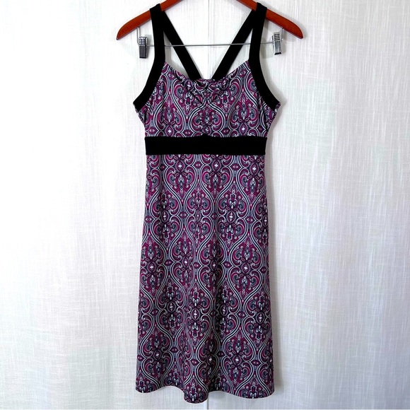 Prana Knee Length Athletic Pink & Grey Dress Size S - Picture 1 of 10